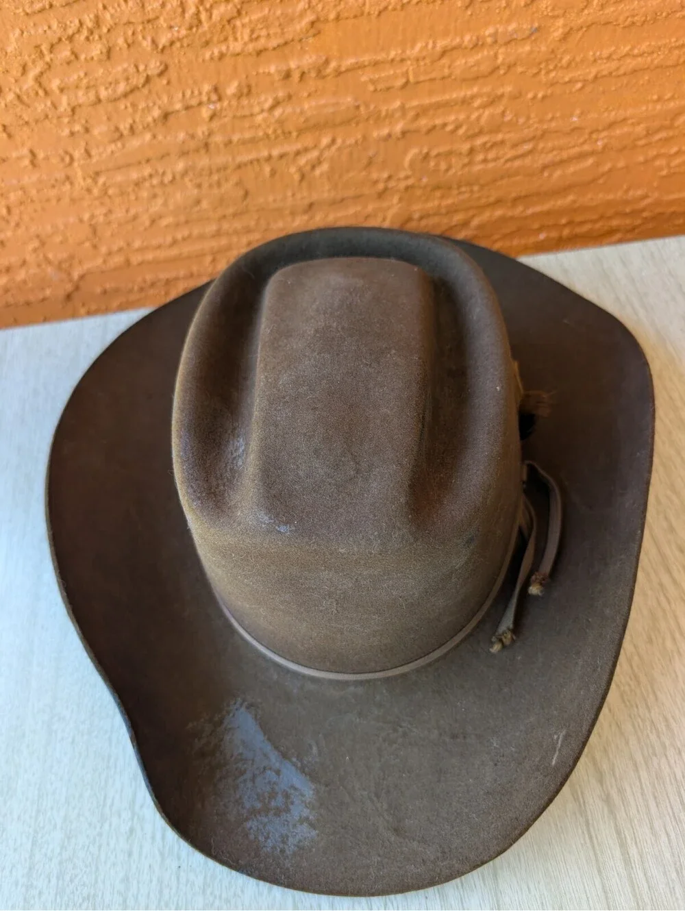 Vintage The Westerners Missoula MT Brown Felt Western Cowboy Hat Size 7–7 1/8...